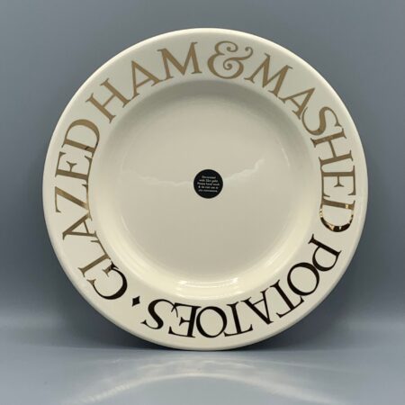 10 1/2 Inch Plate Gold Toast