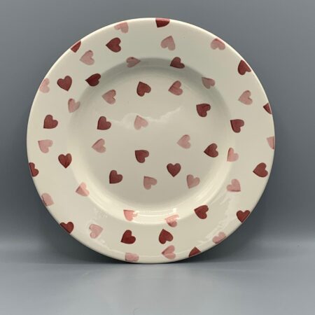 10 1/2 Inch Plate Pink Hearts