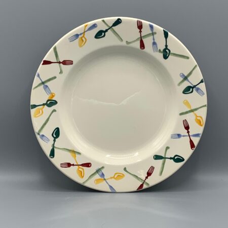 8 1/2 Inch Plate Polka Knives & Forks
