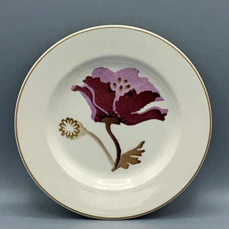 6 1/2 Inch Plate Purple Poppy