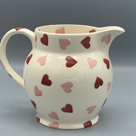 1 1/2 pint jug Pink Hearts