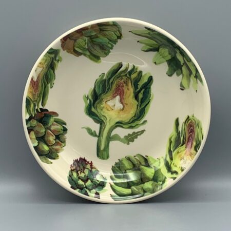 Medium Pasta Bowl Vegetable Garden Artichoke
