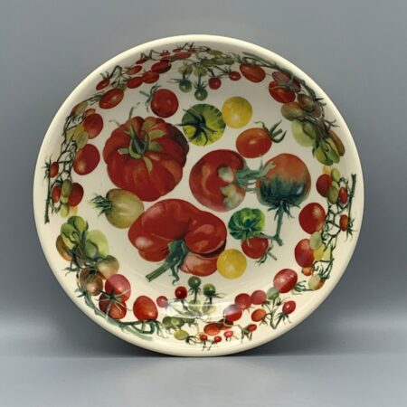 Medium Pasta Bowl Vegetable Garden Tomatoes