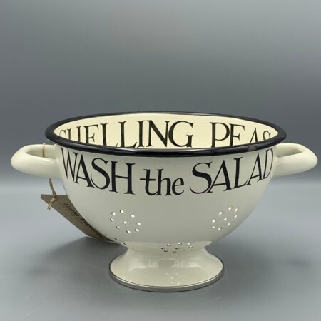 Enamel Collander Black Toast