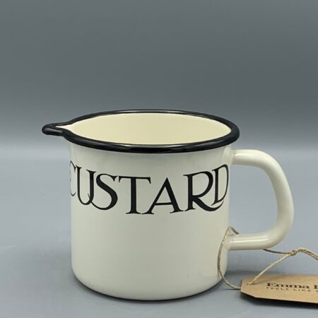 Enamel Medium Jug Black Toast