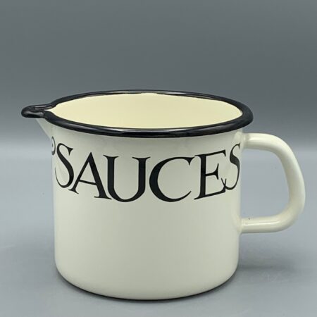 Enamel Large Jug Black Toast