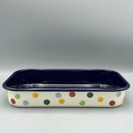 Enamel Roasting Tray Polka Dot
