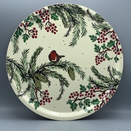 Round Birch Tray Spruce