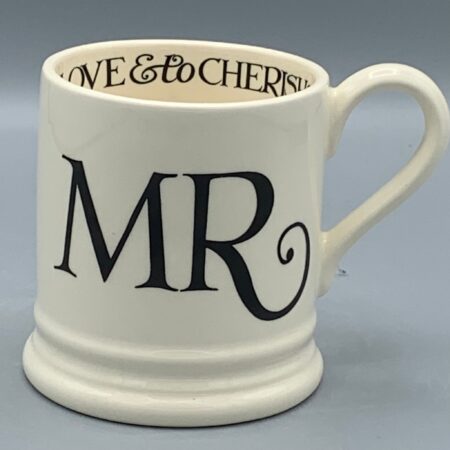 1/2 Pint Mug Black Toast Mr
