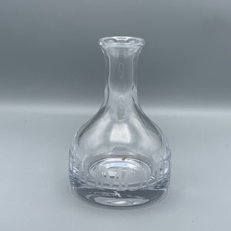 Short Glass Old Bottle Vase Black Toast
