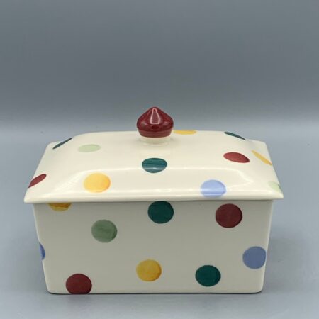 Small Butterdish Polka Dot