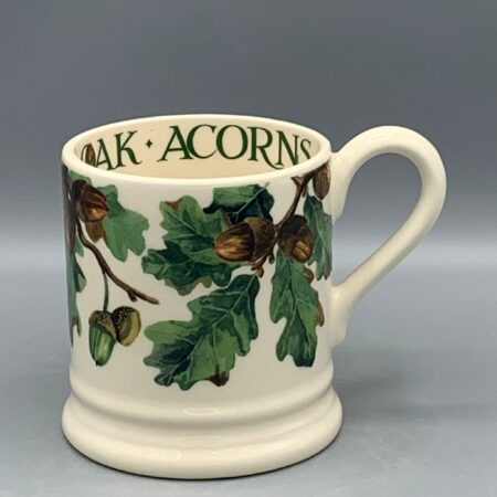1/2 Pint Mug Trees & Leaves Oak & Acorn