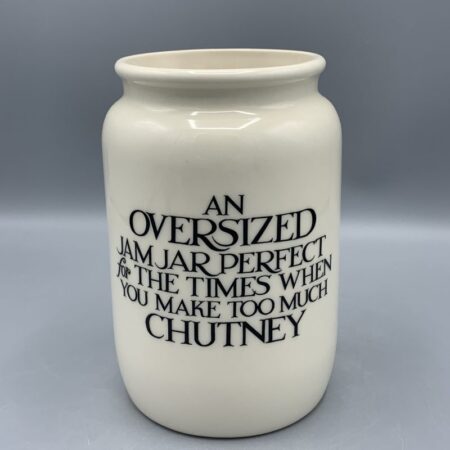 Large Jam Jar Black Toast