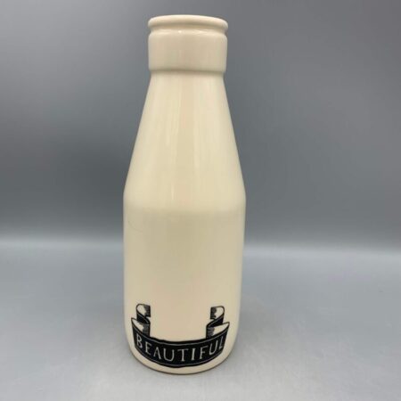Large Milk Bottle Black Toast