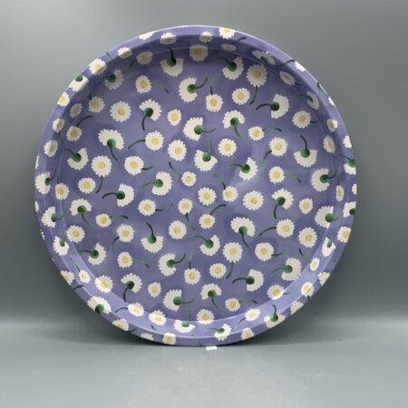 Round Tin Tray Daisy