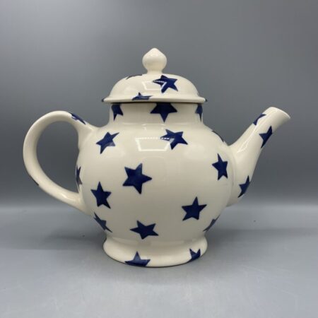 4 Mug Teapot Blue Star B Keus