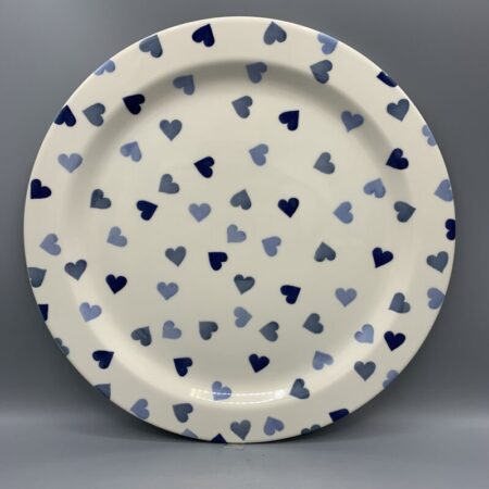Serving Plate Blue Hearts