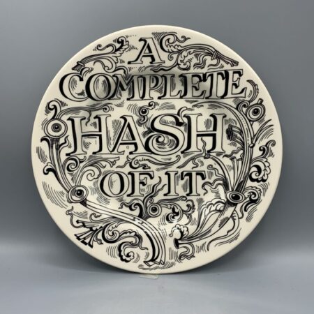 8 1/2 Inch Plate Black Toast Feasting A Complete Hash Of It