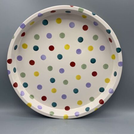 Round Tin Tray Polka Dot