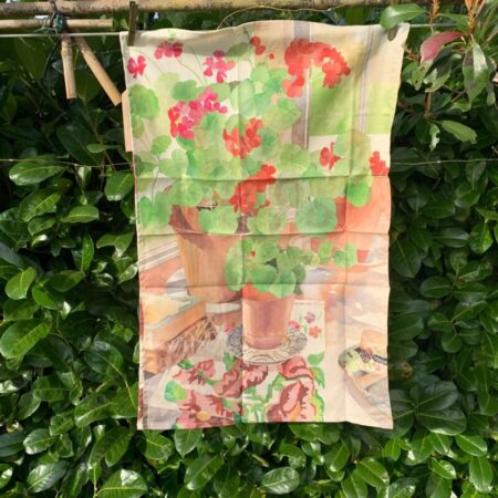 Tea Towel Geraniums
