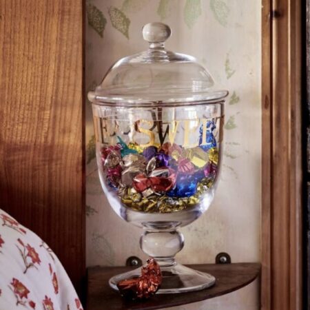 Sweetie Jar Glass Gold Toast