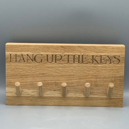 Wooden Key Hook Black Toast