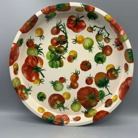 Round Tin Tray Tomatoes