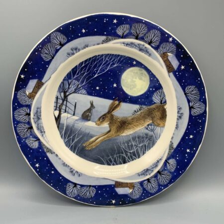 8 1/2 Inch Plate Midnight Hare