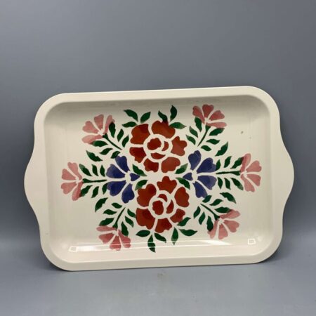 Small Tin Tray Antique Rose