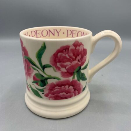 1/2 Pint Mug Pink Peony