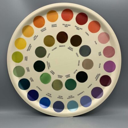 Round Birch Tray Colour Chips