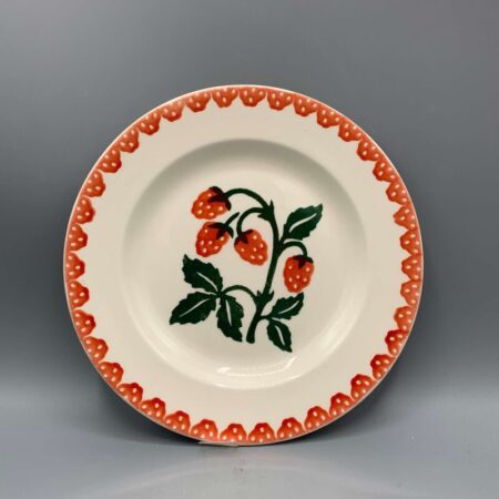 6 1/2 Inch Plate Raspberries Orange