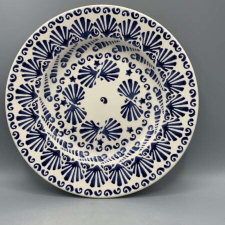 8 1/2 Inch Plate Blue Shells