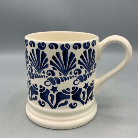 1/2 Pint Mug Blue Shells