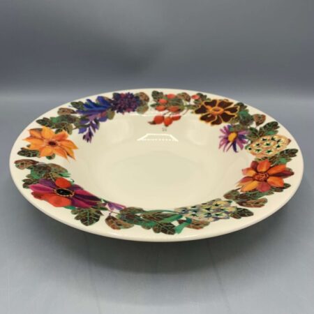 Soup Plate Autumn Flowers