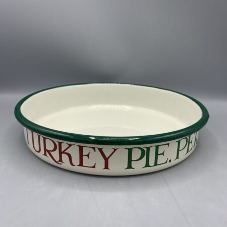 Enamel Pie Dish Christmas Toast & Marmalade