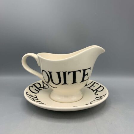 Gravy Jug & Stand Black Toast