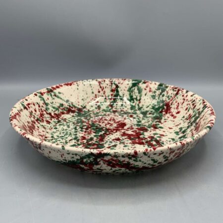 Medium Pasta Bowl Christmas Splatter