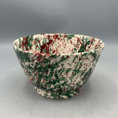 Small Old Bowl Christmas Splatter