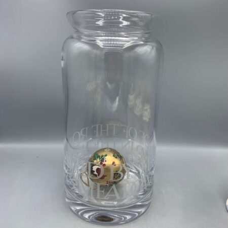 Large Glass Jar Vase Black Toast